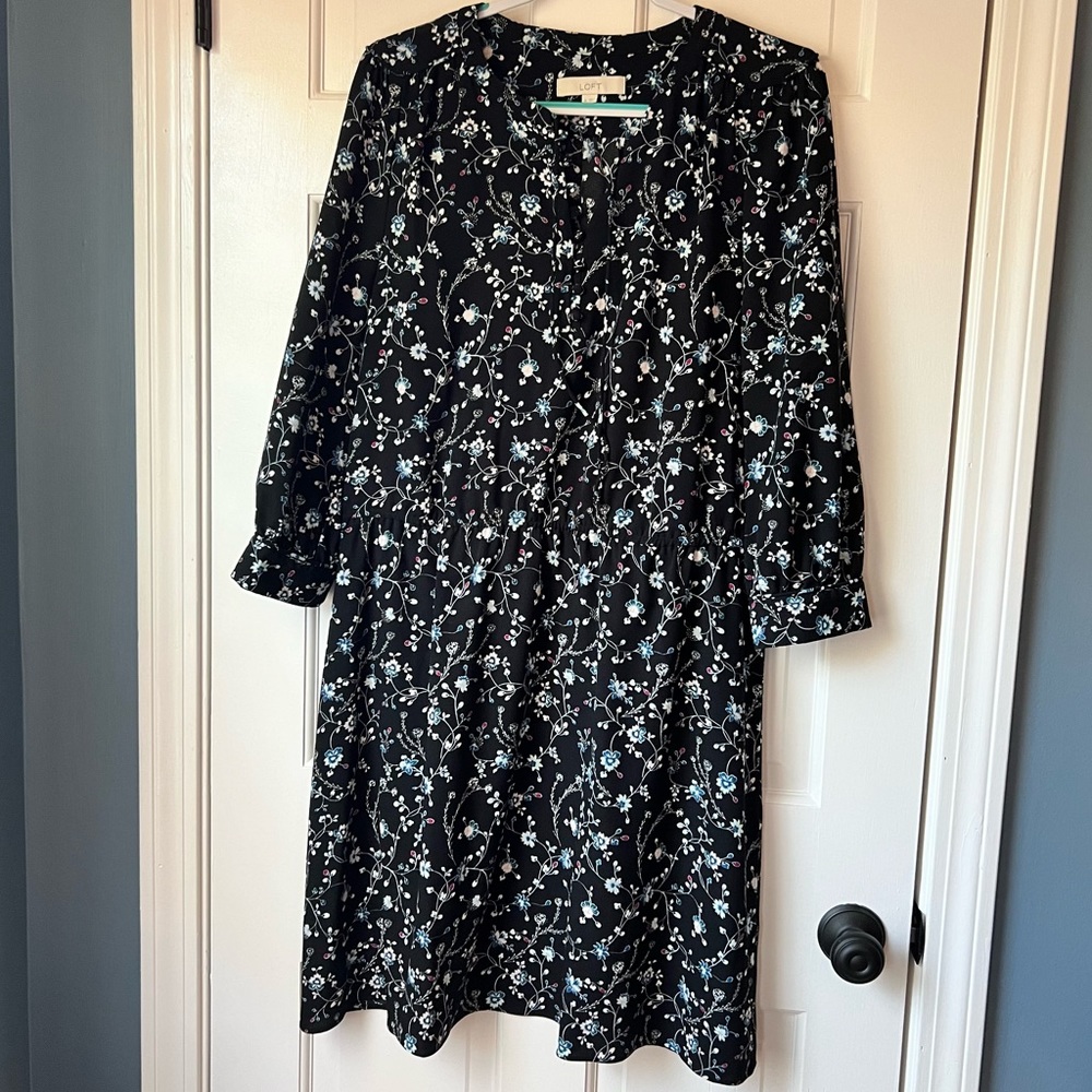 Loft floral dress size XL EUC